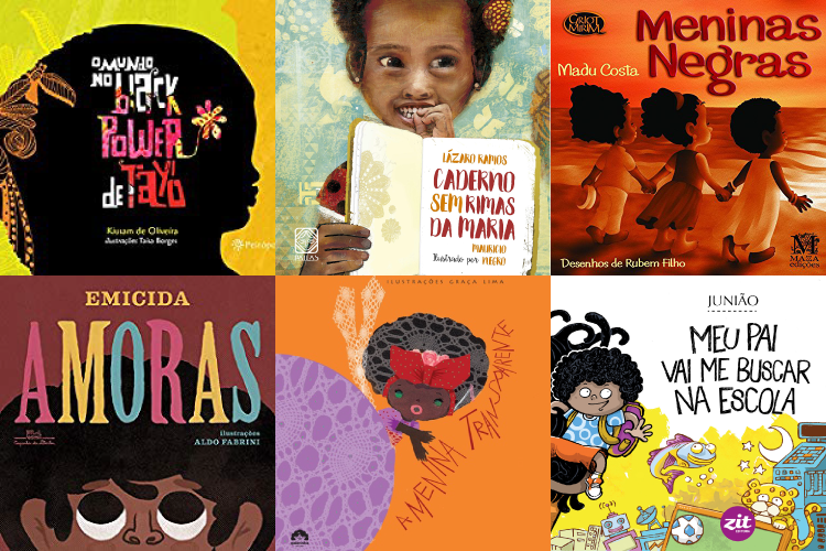 Livros infantis escritos por autores negros e brasileiros. Livros infantis com personagens negros.